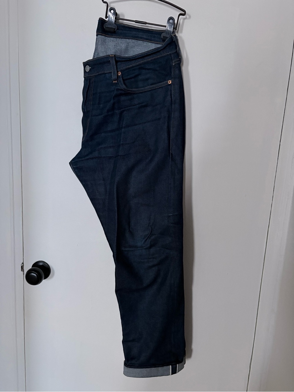 Men's Levi’s Japanese selvedge 511 slim fit dark denim